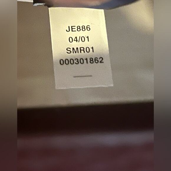 Vintage Y2K Large Gap Clutch Womens Red Rust Burgundy Jute Leather Textured - Picture 6 of 9